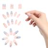 Yousheng 1 набор искусственных ногтей многоразовый блеск полное покрытие DIY с клеем звезды луна прозрачный искусственный бриллиант накладные ногти маникюрный салон поставки