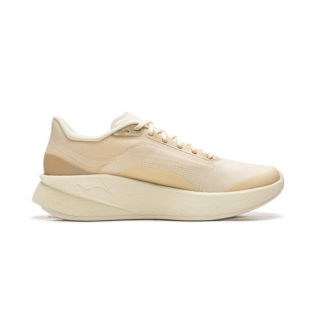 Li Ning Ultra Shadow Толстая подошва Увеличивающие рост Мягкие Дышащие Беговые кроссовки Детские Кроссовки Матовый Белый ARBW008-17