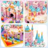 LULUFUN Magic Castle, Rainbow Castle, Ice Castle, 3D Puzzle, Building Blocks, Miniature Castle, Palace, Perfect for Kids and Adults, Perfect As a