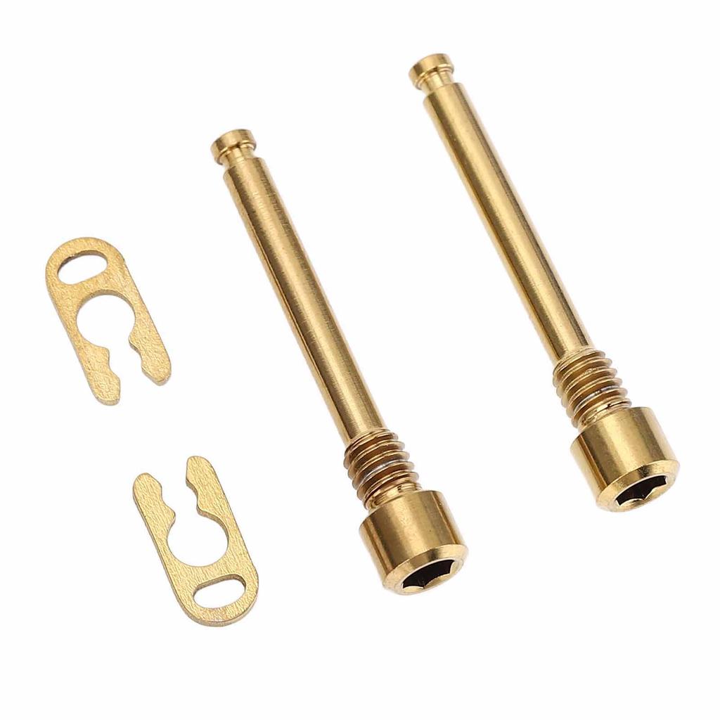 2 шт. болты для тормозных колодок дискового тормоза велосипеда, резьбовые штифты, болты для суппорта тормоза велосипеда из сплава титана со стопорными кольцами