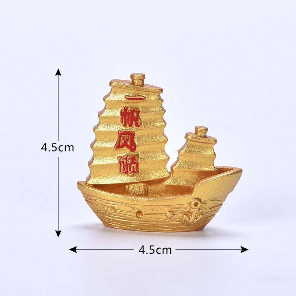 Плавный ход фейерверк микро пейзаж смола маленькие украшения Новый год удача ребенок красные слова золото денежное дерево