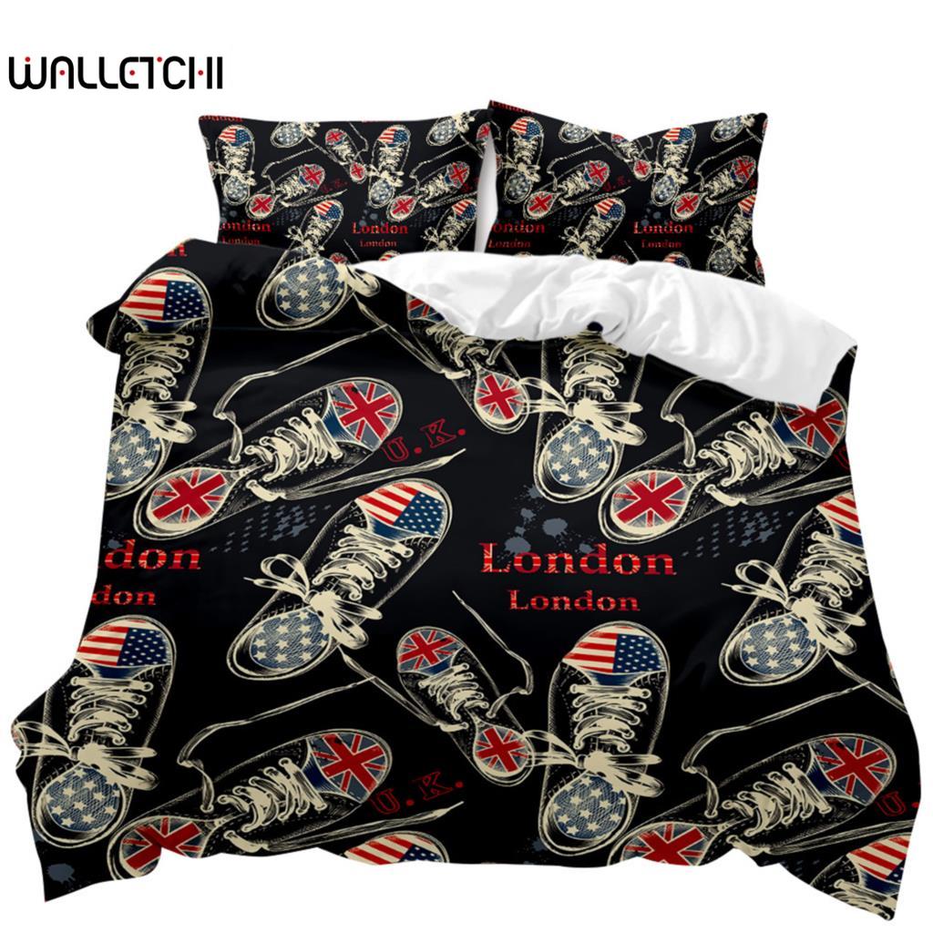 Urban Trend пододеяльник комплект London Canvas для детей подростковый комплект постельного белья для двоих двуспальный размер Queen King Size полиэстер пододеяльник