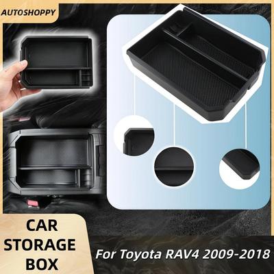 Центральный подлокотник с ящиком для хранения для Toyota RAV4 RAV 4 2009-2018, Контейнер-лоток для перчаток, Аксессуары