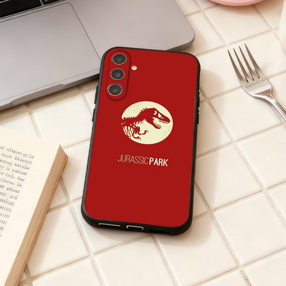 Jurassic P-Park phone Case For Samsung Galaxy A73,A72,A71,A70,A53,A52,A51,Others Soft Black Shell