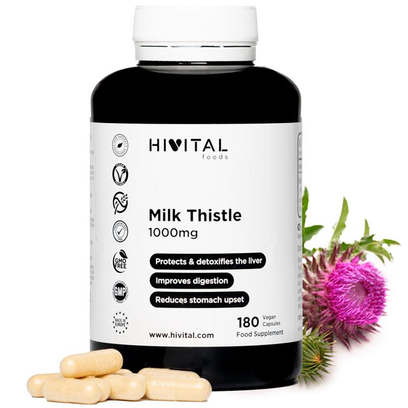 Milk Thistle 1000 Mg | 180 Vegan Capsules for 6 Months