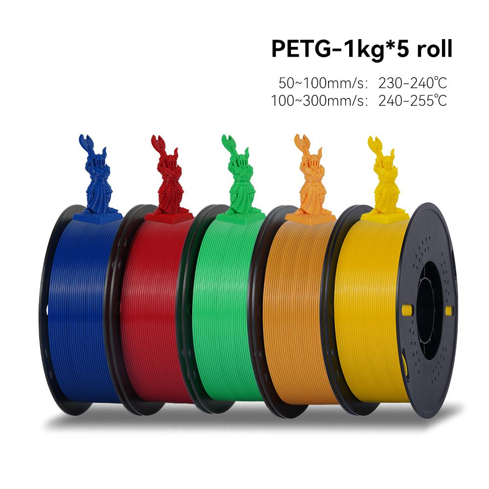 KEEPANG 5KG PETG 3D Printer Filament 1.75mm High Toughness Neatly Wound 3D Printing Material DIY Crafts Tools for 3D Printer