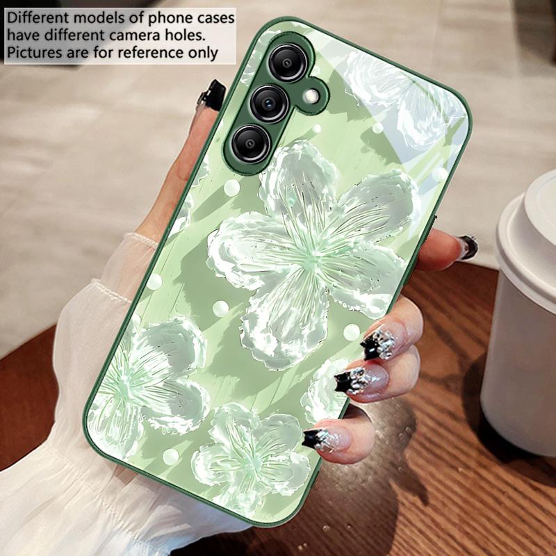 Масляная живопись подсолнухов Для Samsung Galaxy A14 4G 20 30 52 20S 21S 22 32 33 34 42 50 51 53 54 70 71 72 73 5G Стеклянный чехол для телефона