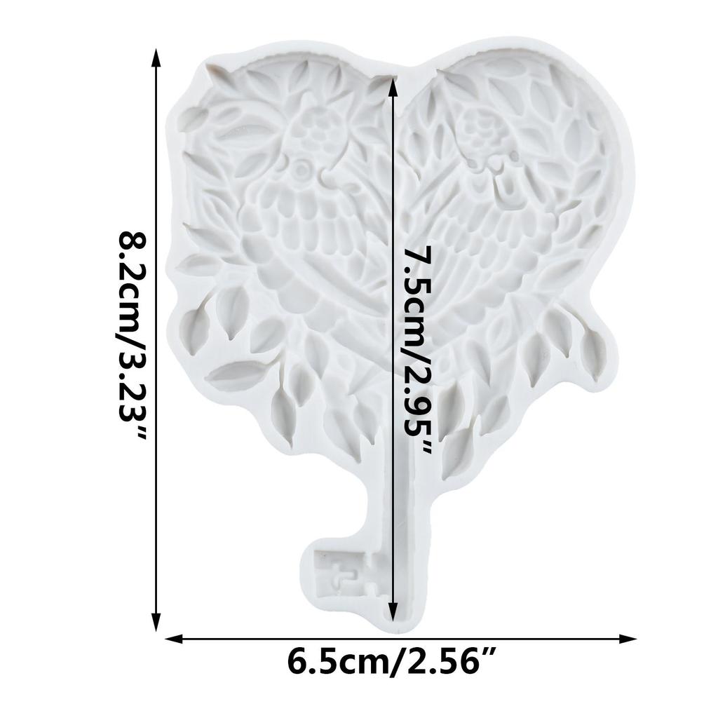 Vintage Key Silicone Molds Heart Lock Keyhole Fondant Mold Cake Decorating Tools Cupcake Topper Chocolate Candy Craft Gum Paste Polymer Clay