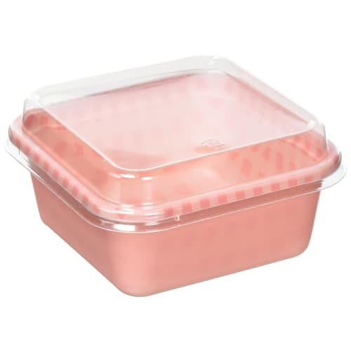 Edogawa Bussan PAX Deli Food Case, Deep, 5-Pack, DF-304, Pink, 12 x 16 x 7.5cm