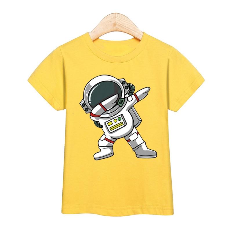 3-13T Kids Cosmonaut T-Shirt Boys Girls Casual Summer Fashion Sportswear Baby Round Neck Short Sleeve Top Kids Shirt Children Top