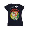 Disney Womens/Ladies Donald Duck Merry Christmas Cotton T-Shirt