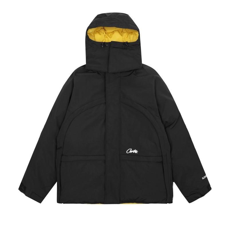 Mens Oversized Thick Cotton Hooded Jacket Warm Loose Fit Streetwear Coat Winter