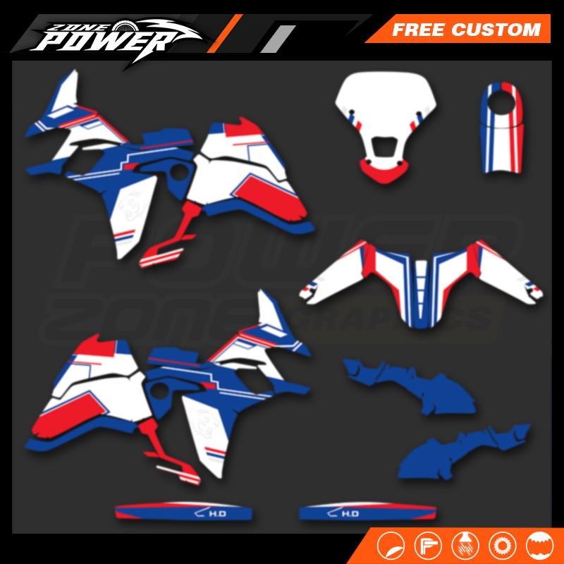 Powerzone Custom Graphics Decals Stickers Kit For Honda CRF1000L AFRICA TWIN Motorcycle 03