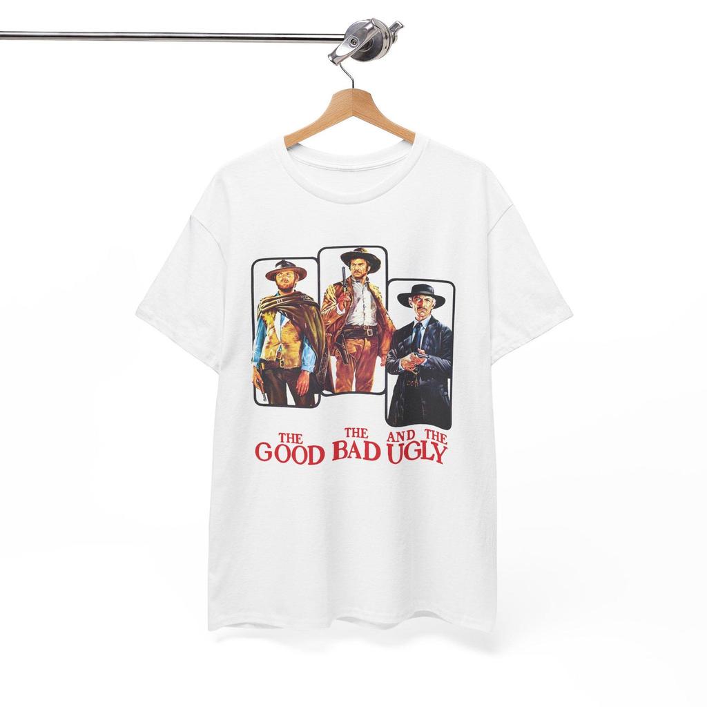 The Good The Bad and The Ugly Movie Men's Grey White Tees T-Shirt Size S to 5XL