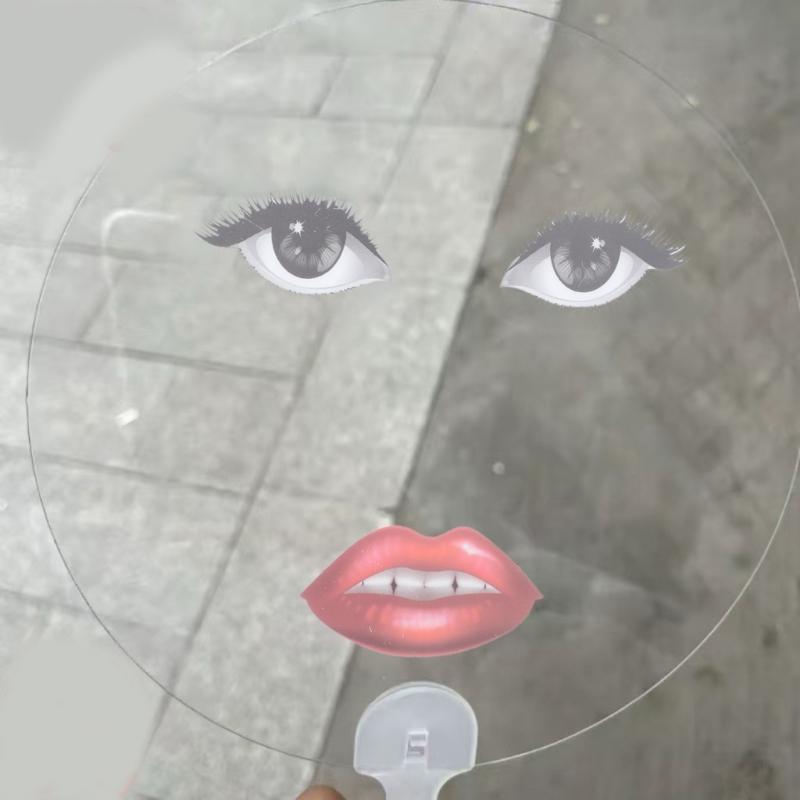 Забавное абстрактное искусство принт красные губы пластиковый ручной веер портативные охлаждающие аксессуары для мероприятий вечеринок фото реквизит украшение