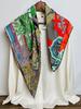 SIYUTANG Animal Kingdom Twill Satin Square Scarf