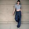 New Arrivals Open Run Women Non Fade Wide Denim Pants