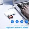 3-в-1 USB/Type-C Многофункциональный Картридер OTG SD TF Карты USB Флешки Читатель Конвертер для MacBook Ноутбука Samsung