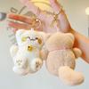 Cute Plush Doll Toys Keychain Stuffed Cat Lovely Bag Pendant 12cm Kitty Keychain  Birthday Gift