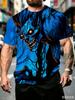 2026 Fashion New Demon Monster Graphic T Shirt for Men 3D Cartoon Printed Short Sleeve Tops Funny T-shirt Men's Streetwear