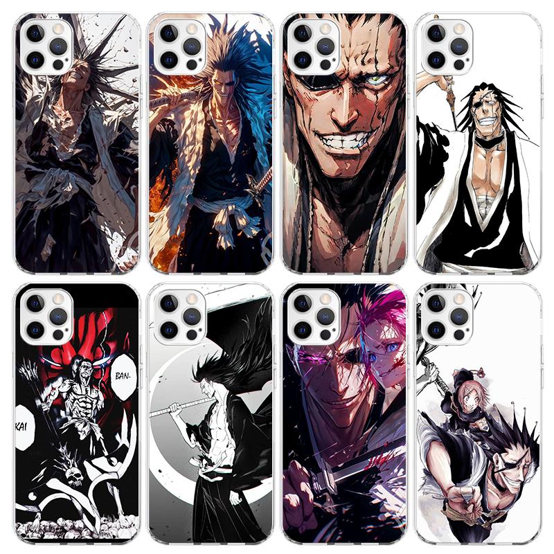 Чехол для телефона Bleach с изображением Зараки Кенпачи для iPhone 17 Air 16 15 Pro Max 14 Plus 13 Mini 12 11 Чехол 7 8 SE Силиконовый Чехол Печать Fundas