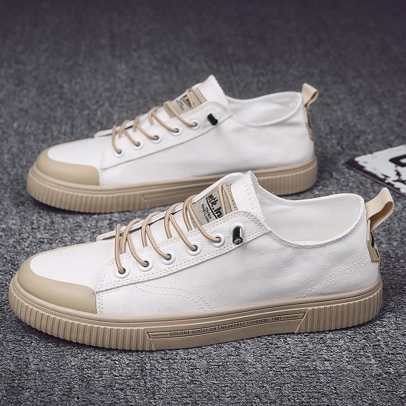 Модные удобные низкие парусиновые туфли дышащая мужская обувь Tide Shoes летняя обувь Hundred Board Shoes повседневная обувь