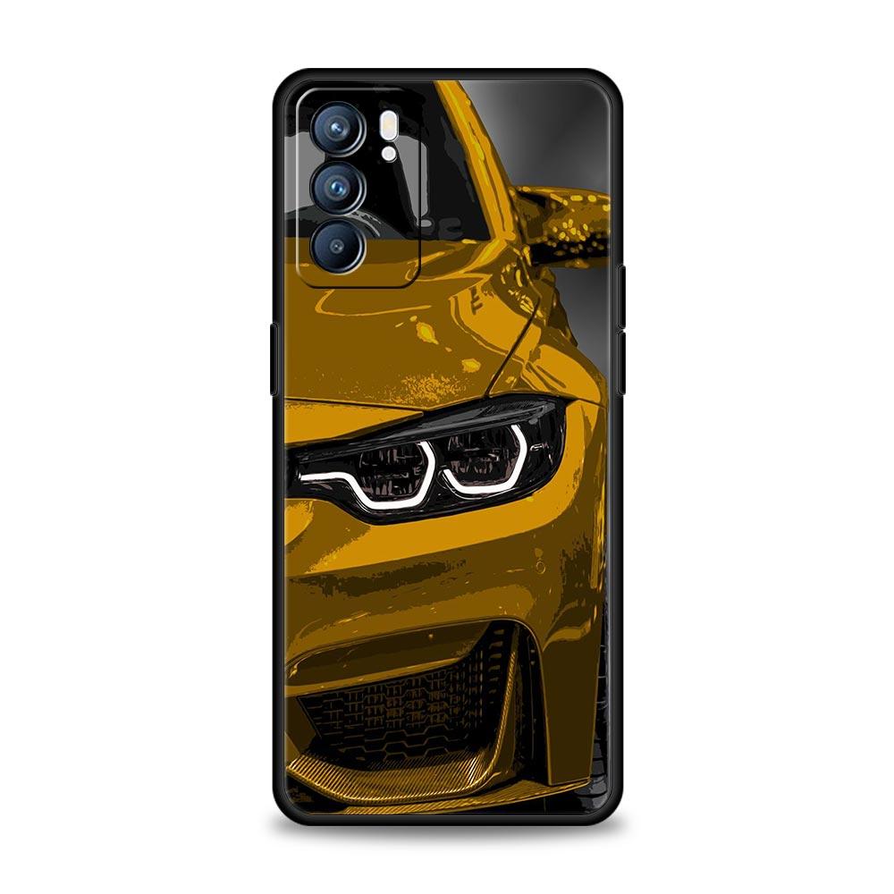 Синий, красный спортивный автомобиль JDM для Oppo Reno7 Reno6 Pro Plus A54 5G, чехол для телефона Find X6 X5 A53 A52 A9 A15 A95 A17 A16 A76 A74 A57, чехол