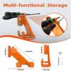 Orange Stainless Steel Hook Wall Mounted Bracket Garage Storage Rack Tool Storage Bracket
