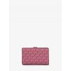 Michael Kors Кошелек Greenwich с молнией по периметру, средний, сsignature-принтом MK, 35f5sgrf6v653, цвет Rosewood