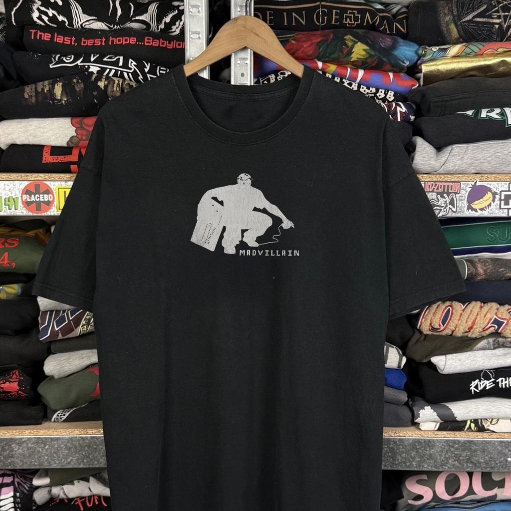 2002 Madvillain Классическая футболка Черная XXL