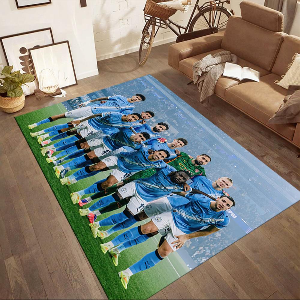 Manchester City Floor Rug Office Rug Suitable For Dining Room Living Rooms Kitchen Game Room Antislip Rug Office Home Decor Gift For Festivals