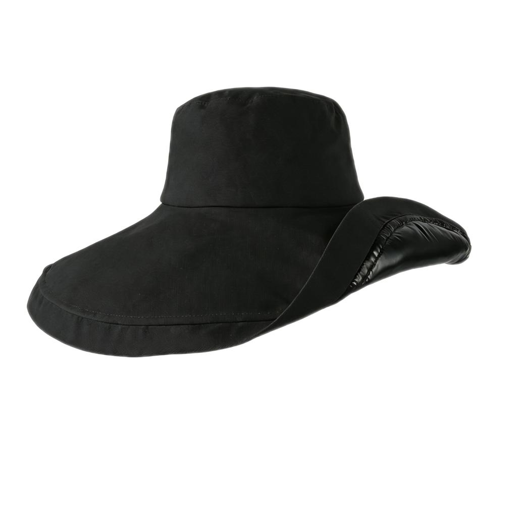 Vinyl sunscreen hat oversized brim women's summer cover full face foldable sunshade outdoor versatile bucket hat