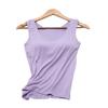 Women's U Neck Plain Colour Sleeveless Modal Tank Top Sport Vest