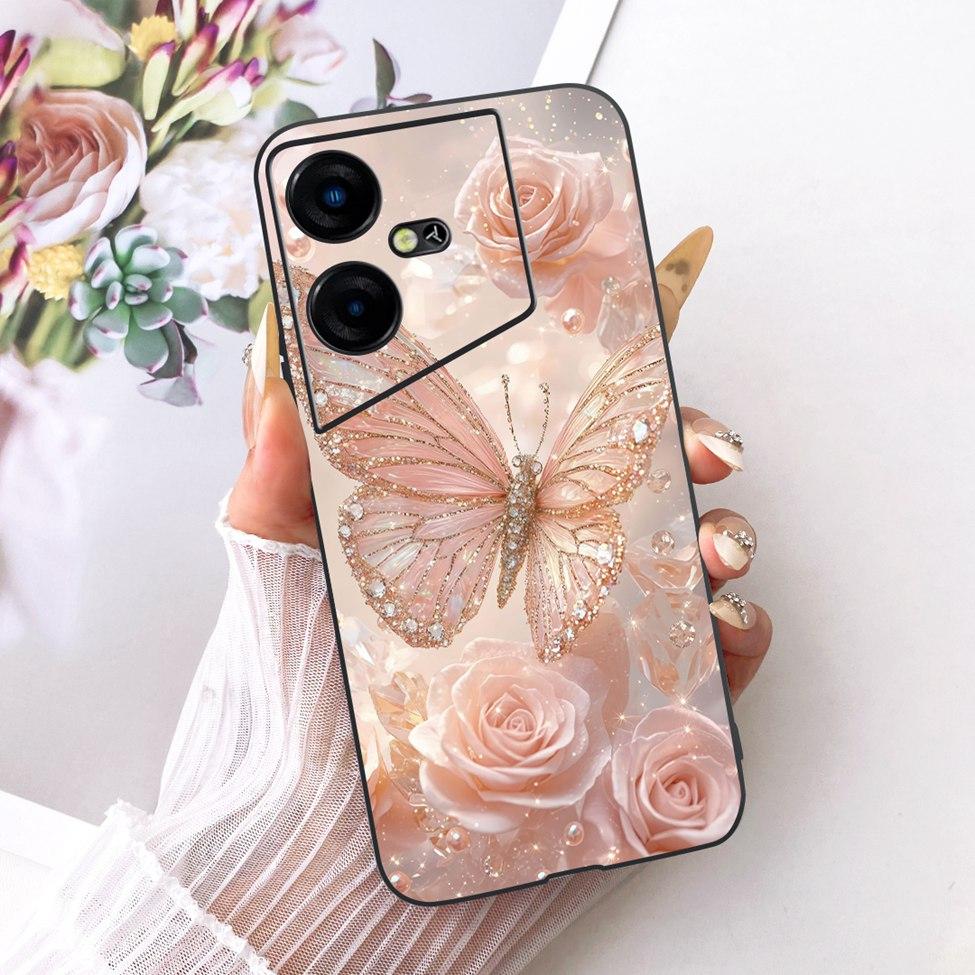 For Tecno Pova Neo 3 Case Cover Silicone Cute Cat Fashion Funny Cool Painted Bumper For Tecno Pova Neo3 LH6n Phone Casing