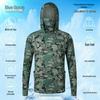 Men’s Outdoor Camouflage Sun Protection Ice Silk Sportswear with Face Covering