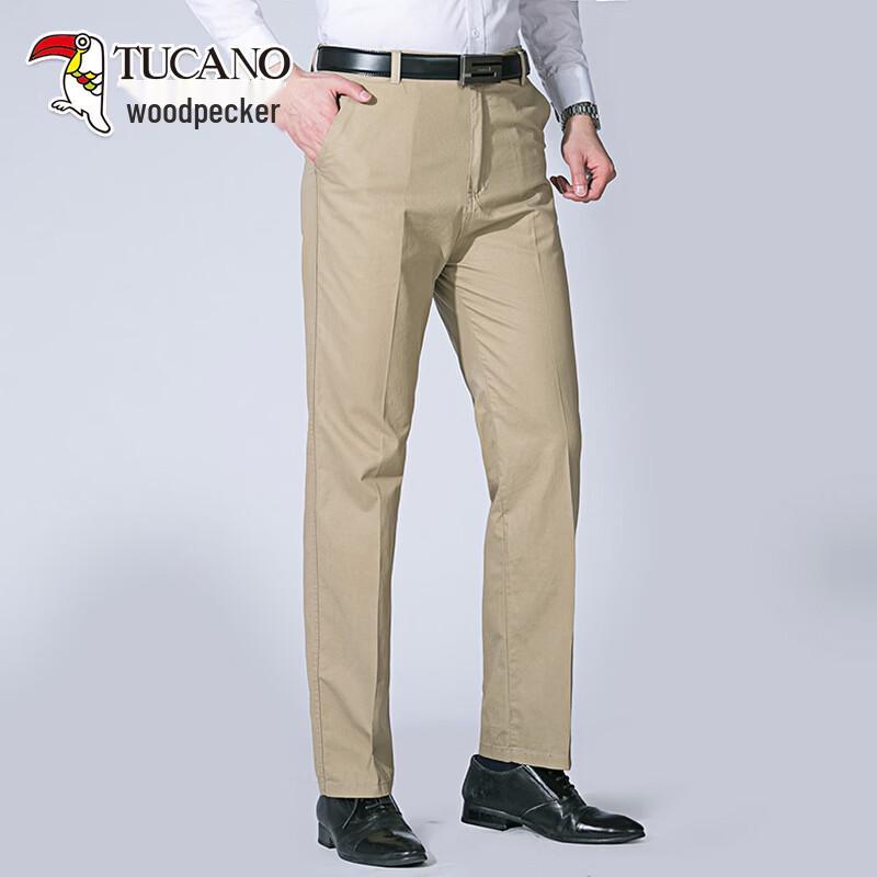 Tucano Мужские брюки в стиле business casual прямого кроя