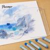 Прозрачная смешивающая доска, палитра для акриловых красок, поднос художника с отверстием для большого пальца, прозрачная палитра с антипригарным покрытием для акрила, масляных красок, акварели