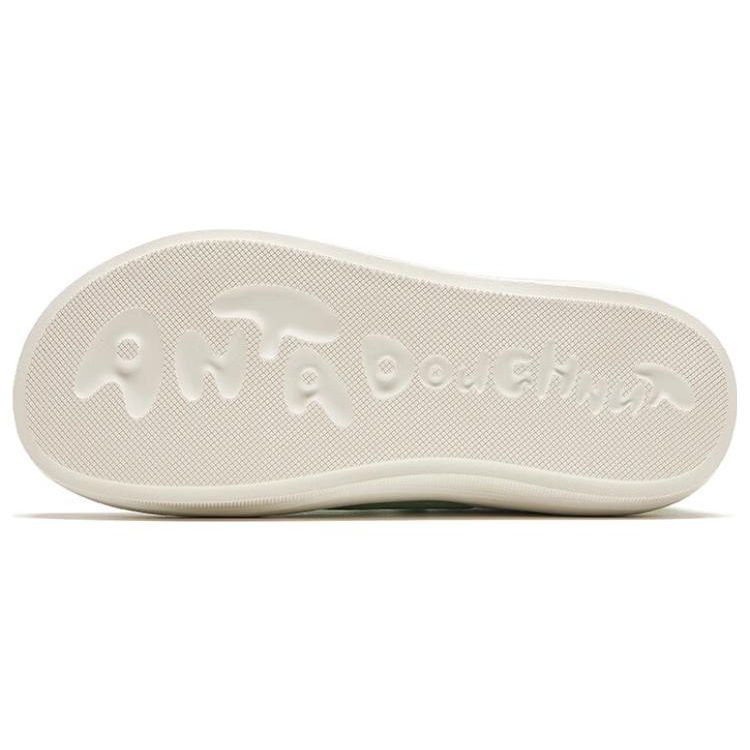 Anta Кроссовки для скейтбординга Donut Round Toe на шнуровке, амортизирующие, износостойкие, с низким верхом, женские, светло-зеленые 922418073-1