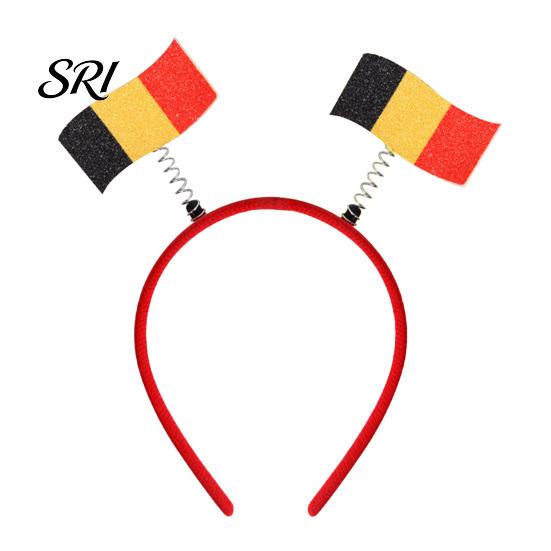 Photo Prop Headband Football for Women Men Soccer Cheering National Flag Eye-catching Party Headwear Hairband Game Day Accessories Sports Fans