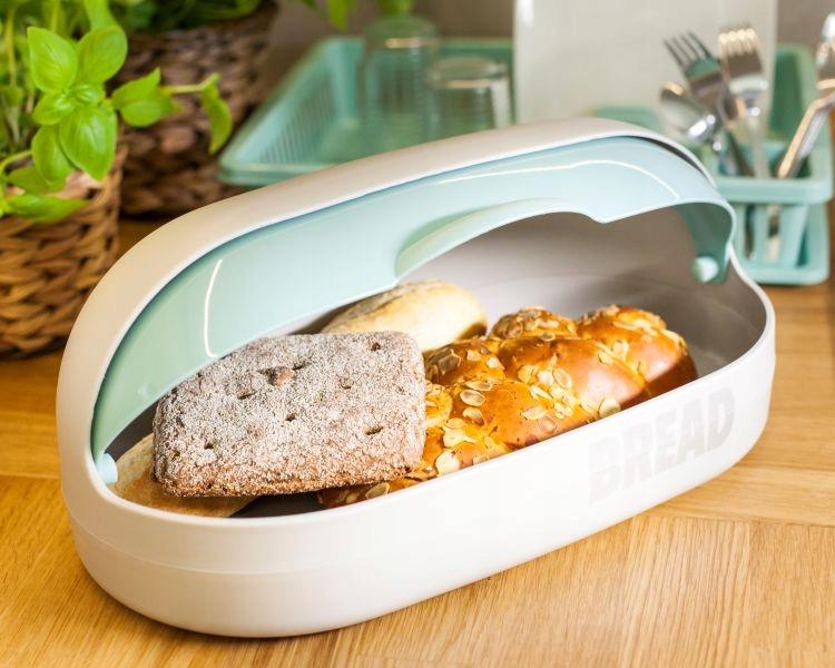 One-Piece Bread Bin Galicja Gray Plastic 1 Pc