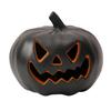 Halloween Pumpkin Lantern Light Up Pumpkin Ornament with Spooky Curved Face for Halloween Party Indoor Outdoor Decor