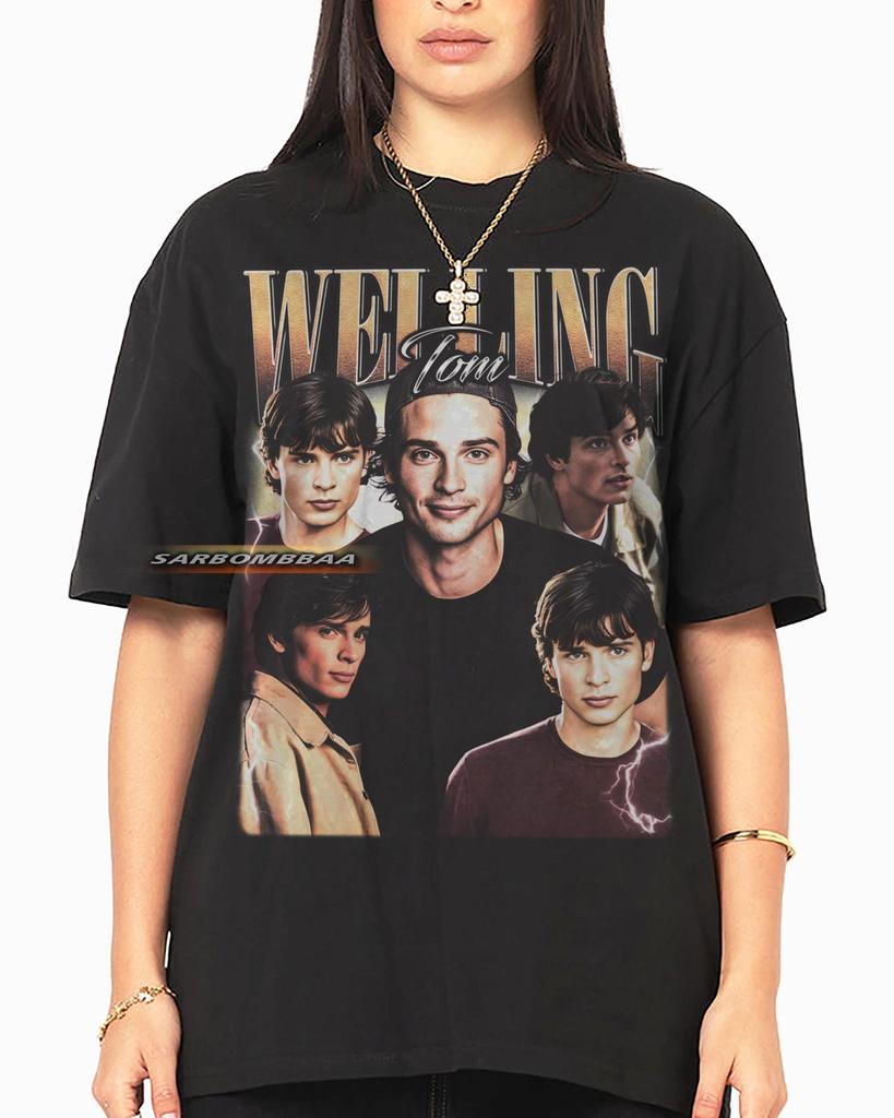 Tom Welling Graphic T-Shirt, Vintage Style Unisex Streetwear