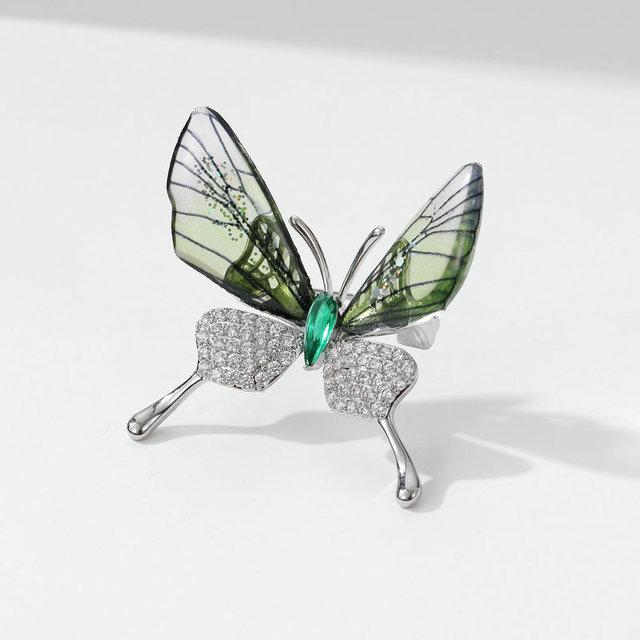 Transparent Wings Butterfly Brooch With Personalized Designs