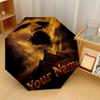 Custom Text Automatic 8 Bone Umbrella, Portable Sun Rain Protection UmbrellaThe Mummy