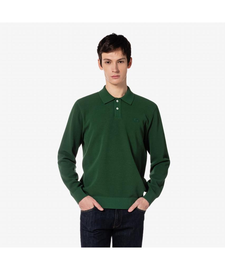 LACOSTE Men'S Long Sleeve Pique Sweater Polo Ah206E-55G 132