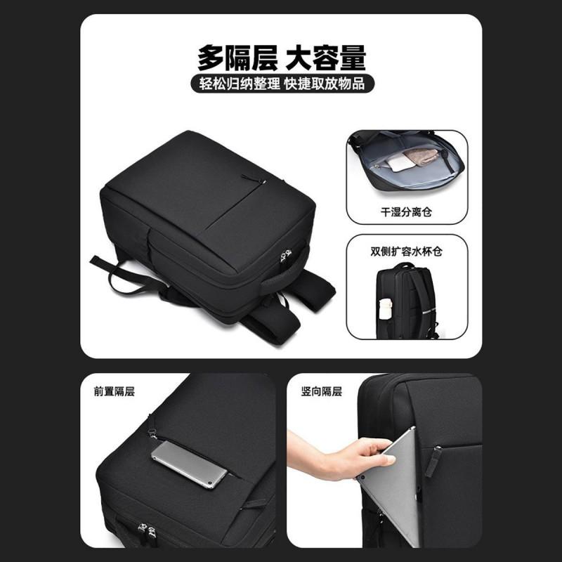 Large Capacity Laptop Backpack Women Students Travel Commute Urban Minimalist Nylon Daypack With Internal Sleeve