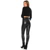 High Waist Black Summer Leather Leggings / Skinny WomenS Pants / Faux Leather Leggings / Eco Leather Pants / S-M-L-XL-2XL-3XL-4XL-5XL Size