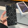 Прозрачный квадратный чехол-накладка для iPhone 16 ProMax 13 15 Plus 14 Pro Max 11 12, защита от окисления, чехол с цветочным узором