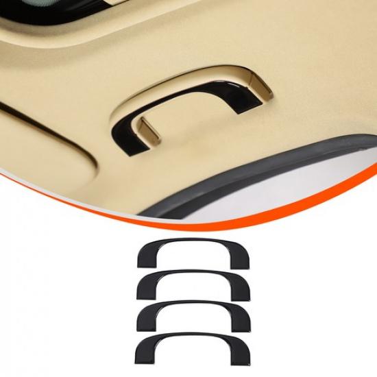 Glossy Black Interior Roof Handle Sticker For BMW 3 Series E90 2005-12