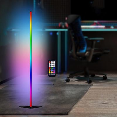 Угловой напольный светильник с изменяющейся цветовой подсветкой 55" с приложением и пультом дистанционного управления RGB Standing